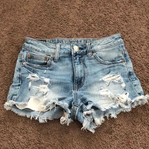 American Eagle High Waisted Jean Shorts